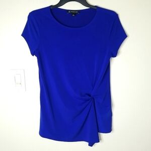 INC. International concepts Women's cap sleeve blouse with side gather
